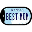 Best Mom Kansas Novelty Metal Dog Tag Necklace DT-6646