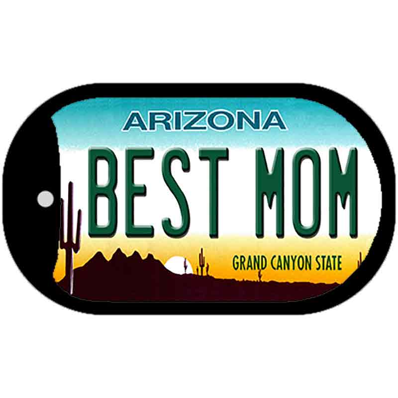 Best Mom Arizona Novelty Metal Dog Tag Necklace DT-6658