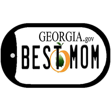 Best Mom Georgia Novelty Metal Dog Tag Necklace DT-6660