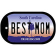 Best Mom South Carolina Novelty Metal Dog Tag Necklace DT-6663