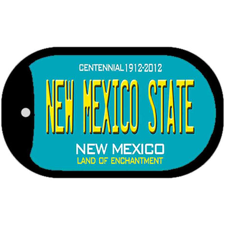 New Mexico State Teal New Mexico Novelty Metal Dog Tag Necklace DT-6670