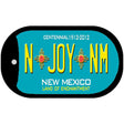 N Joy NM Teal New Mexico Novelty Metal Dog Tag Necklace DT-6678