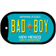 Bad Boy Teal New Mexico Novelty Metal Dog Tag Necklace DT-6679