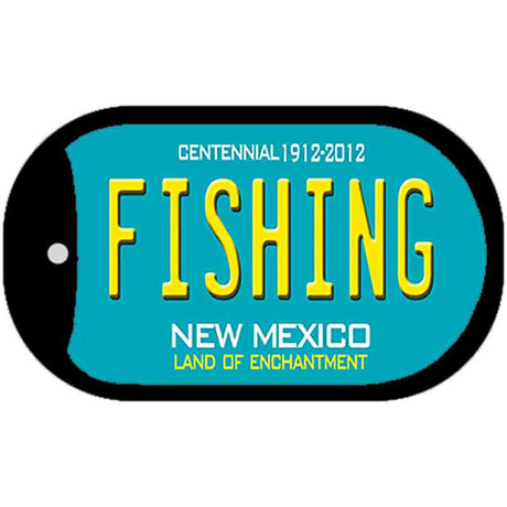 Fishing Teal New Mexico Novelty Metal Dog Tag Necklace DT-6683