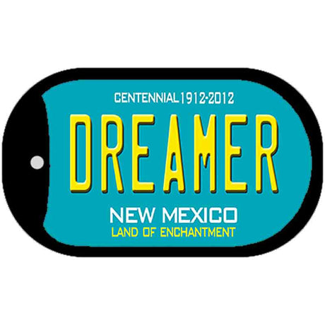 Dreamer Teal New Mexico Novelty Metal Dog Tag Necklace DT-6684