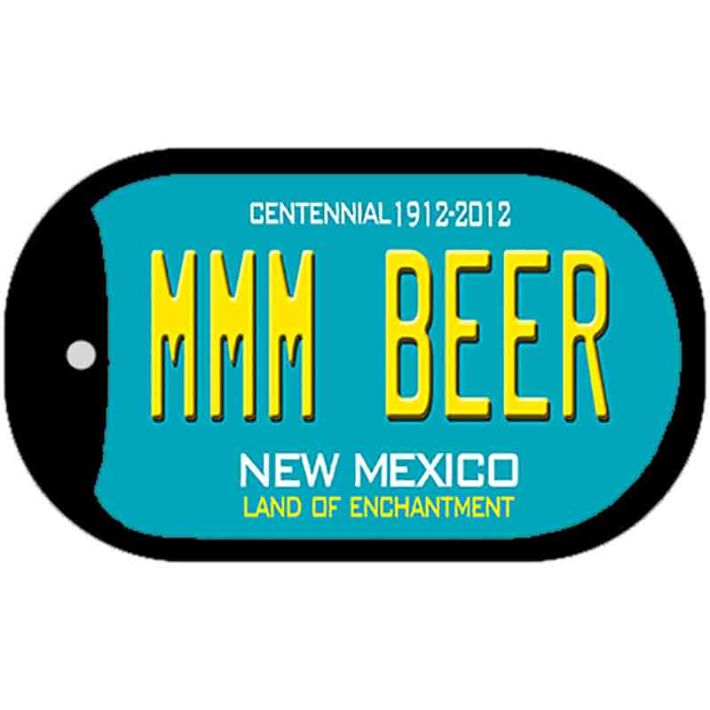 MMM Beer Teal New Mexico Novelty Metal Dog Tag Necklace DT-6693