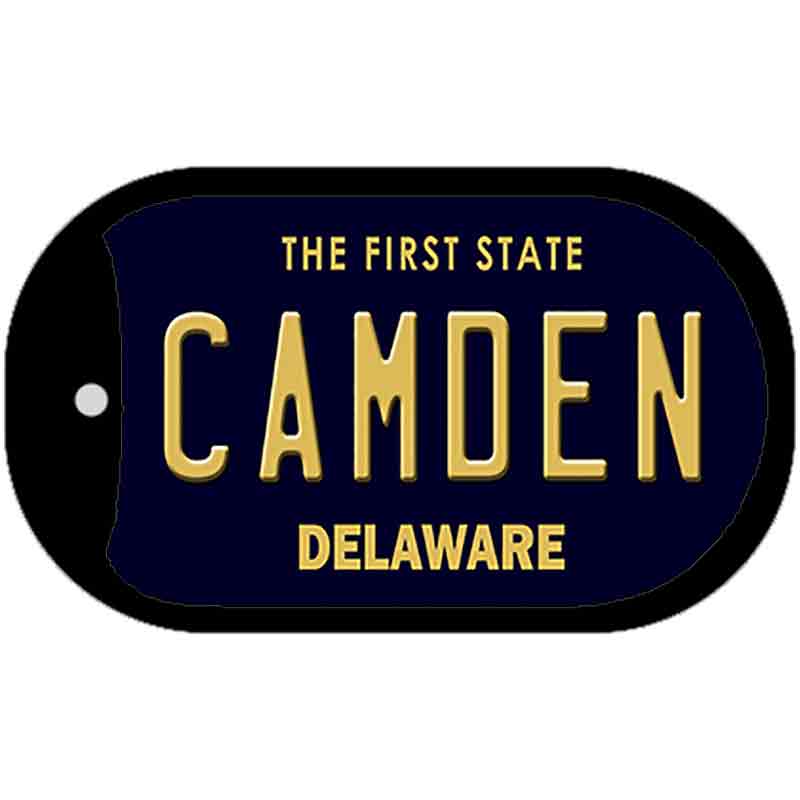 Camden Delaware Novelty Metal Dog Tag Necklace DT-6707