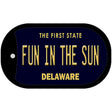 Fun in the Sun Delaware Novelty Metal Dog Tag Necklace DT-6711