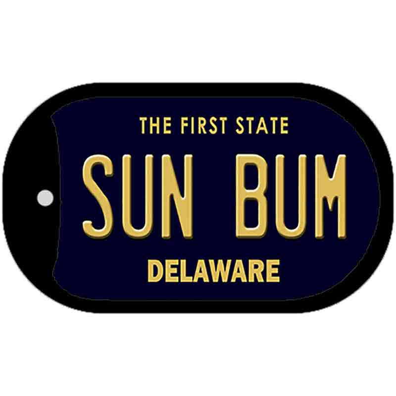 Sun Bum Delaware Novelty Metal Dog Tag Necklace DT-6712