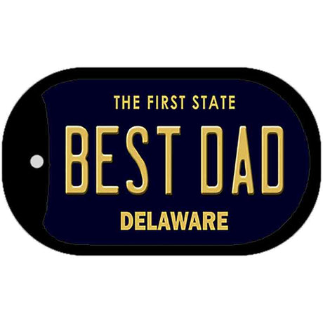 Best Dad Delaware Novelty Metal Dog Tag Necklace DT-6715