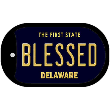 Blessed Delaware Novelty Metal Dog Tag Necklace DT-6717