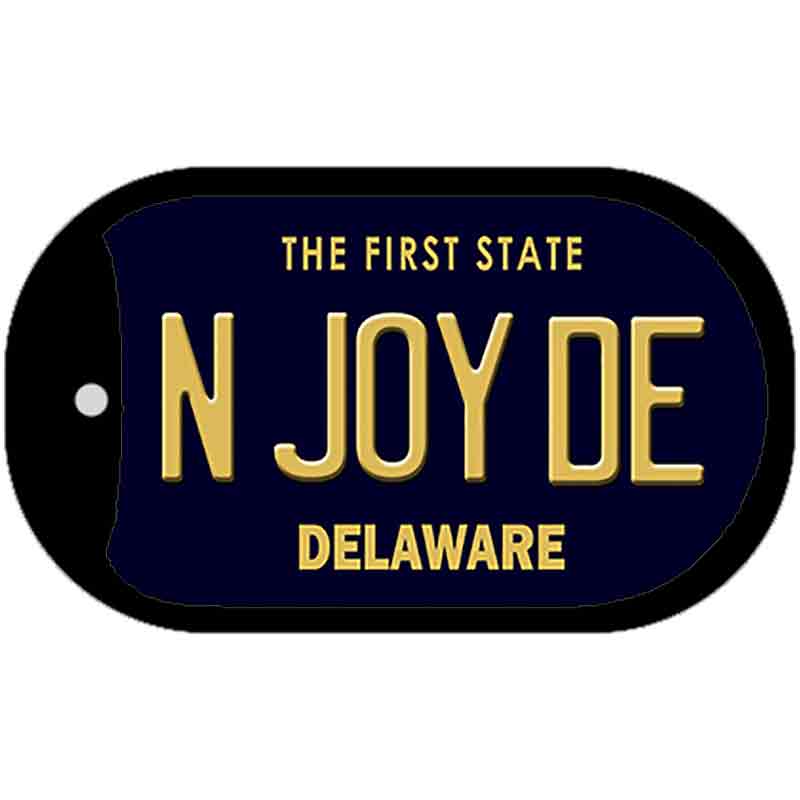 N Joy DE Delaware Novelty Metal Dog Tag Necklace DT-6721