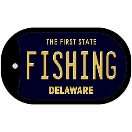 Fishing Delaware Novelty Metal Dog Tag Necklace DT-6724