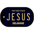 Jesus Delaware Novelty Metal Dog Tag Necklace DT-6735