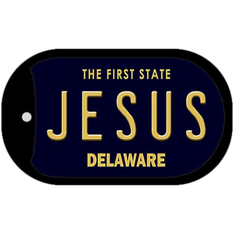 Jesus Delaware Novelty Metal Dog Tag Necklace DT-6735