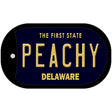 Peachy Delaware Novelty Metal Dog Tag Necklace DT-6740