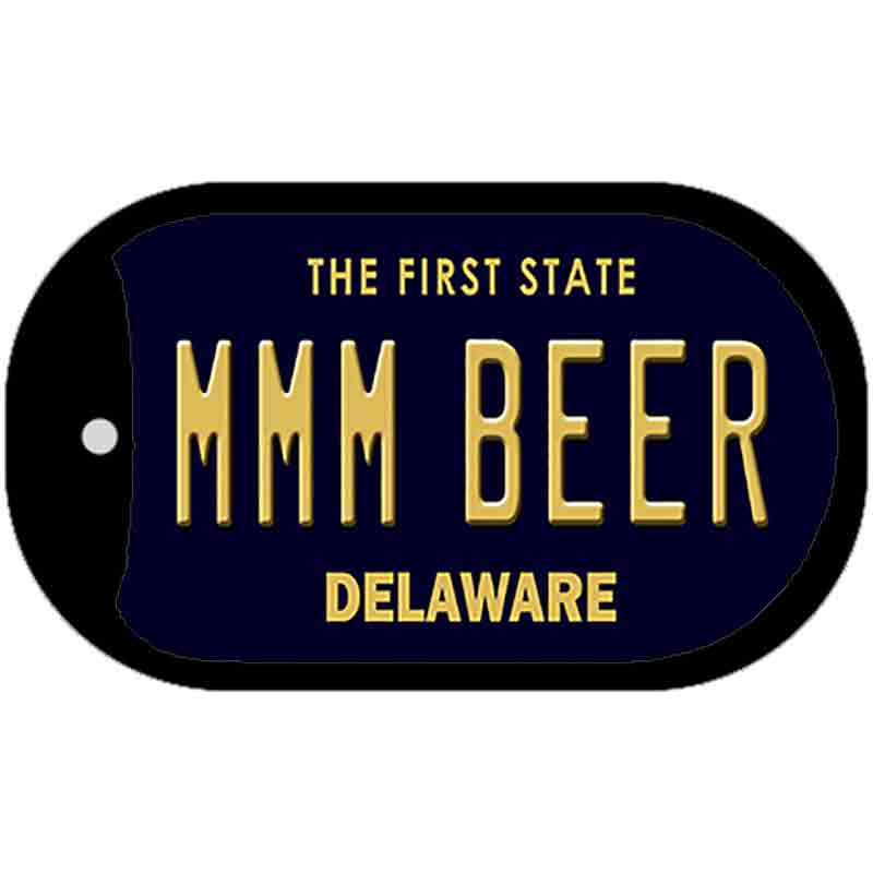 MMM Beer Delaware Novelty Metal Dog Tag Necklace DT-6741