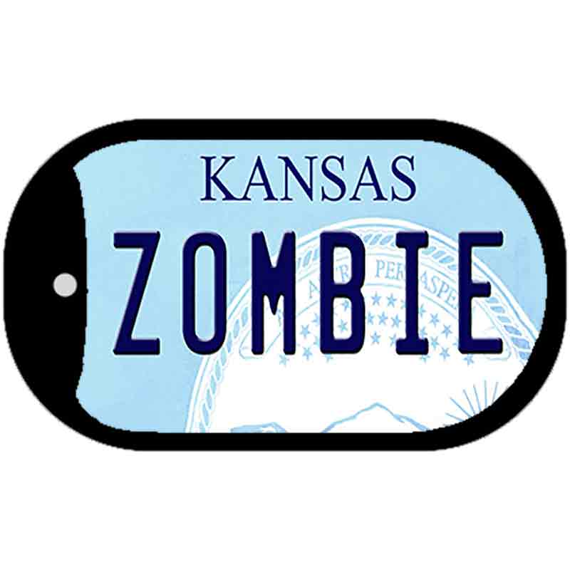 Zombie Kansas Novelty Metal Dog Tag Necklace DT-6748