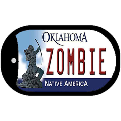 Zombie Oklahoma Novelty Metal Dog Tag Necklace DT-6752