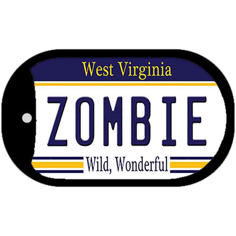 Zombie West Virginia Novelty Metal Dog Tag Necklace DT-6754