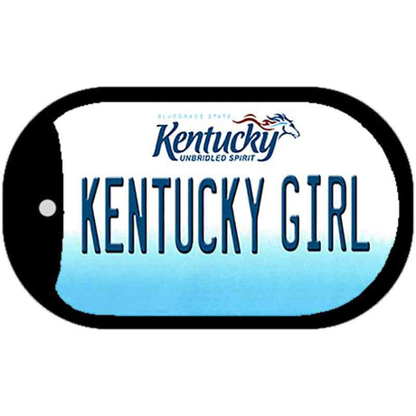 Kentucky Girl Novelty Metal Dog Tag Necklace DT-6765