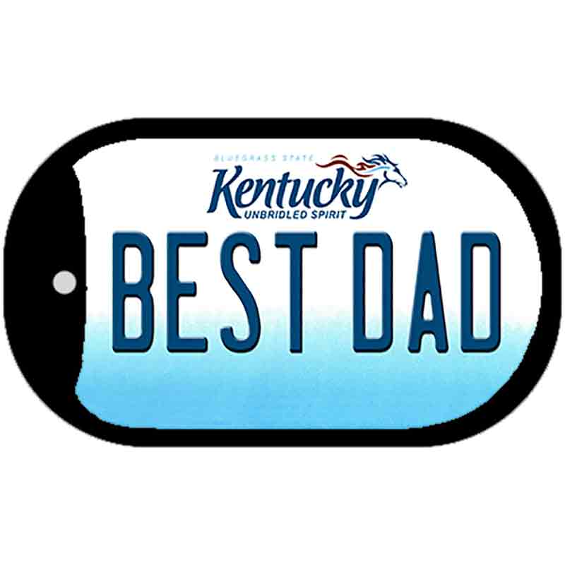 Kentucky Best Dad Novelty Metal Dog Tag Necklace DT-6770