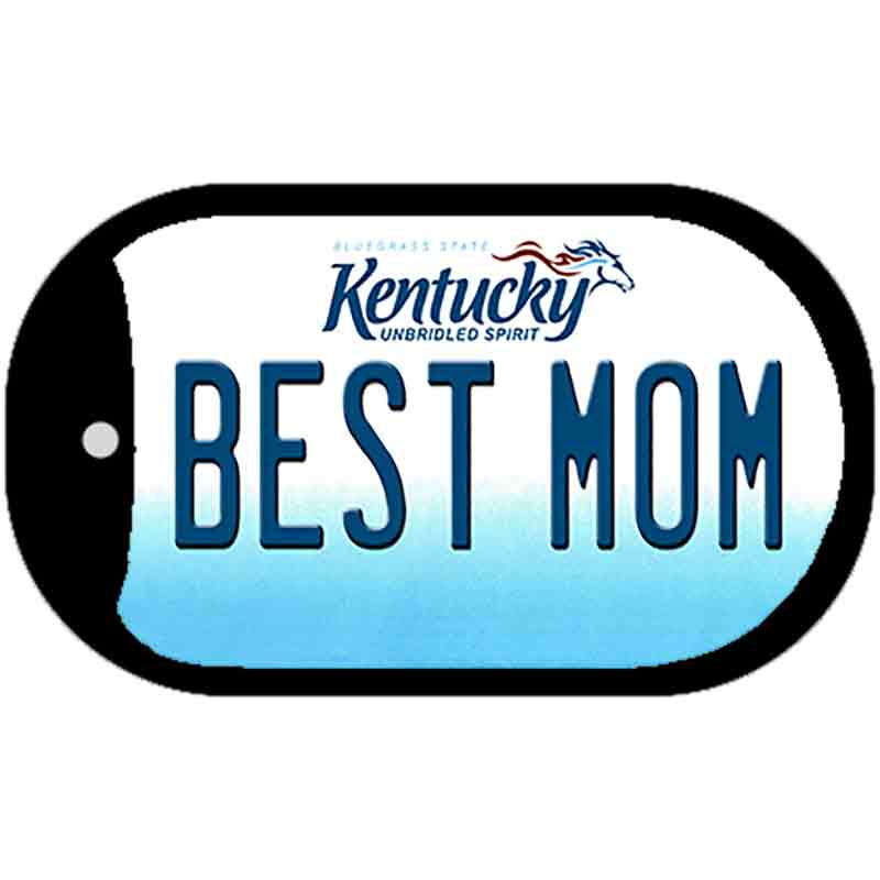 Kentucky Best Mom Novelty Metal Dog Tag Necklace DT-6771