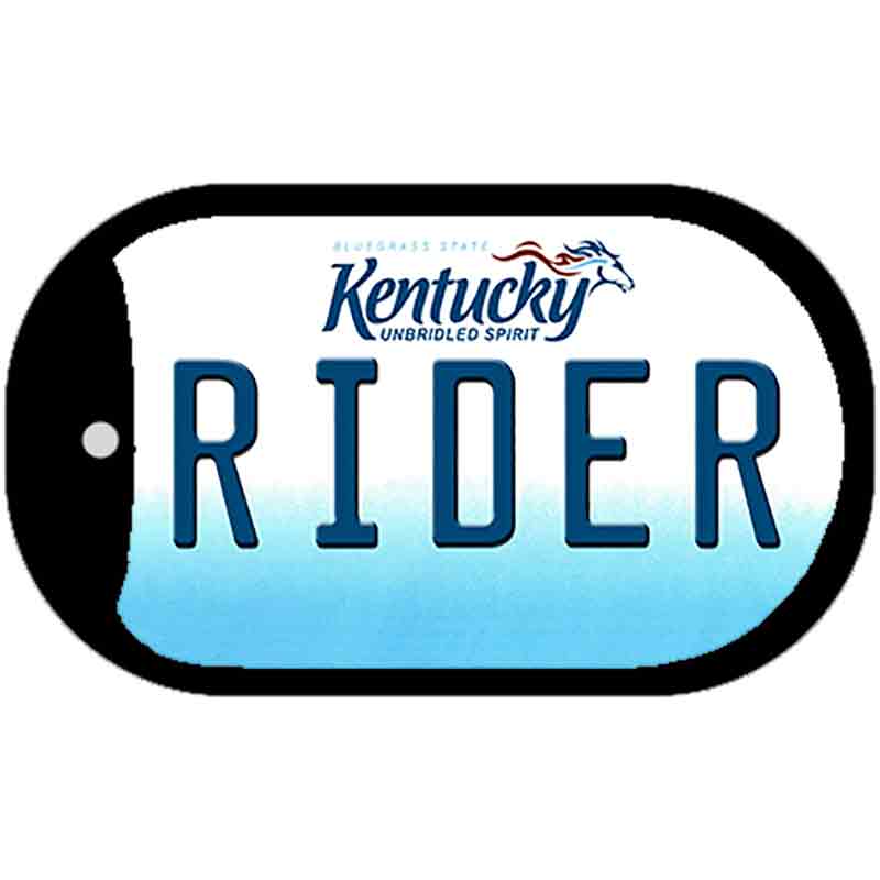 Kentucky Rider Novelty Metal Dog Tag Necklace DT-6778