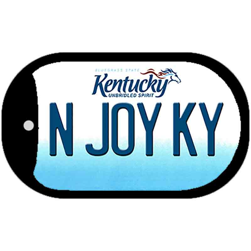 Kentucky N Joy KY Novelty Metal Dog Tag Necklace DT-6780