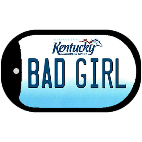 Kentucky Bad Girl Novelty Metal Dog Tag Necklace DT-6781