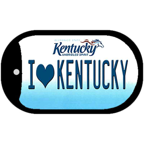 I Love Kentucky Novelty Metal Dog Tag Necklace DT-6786