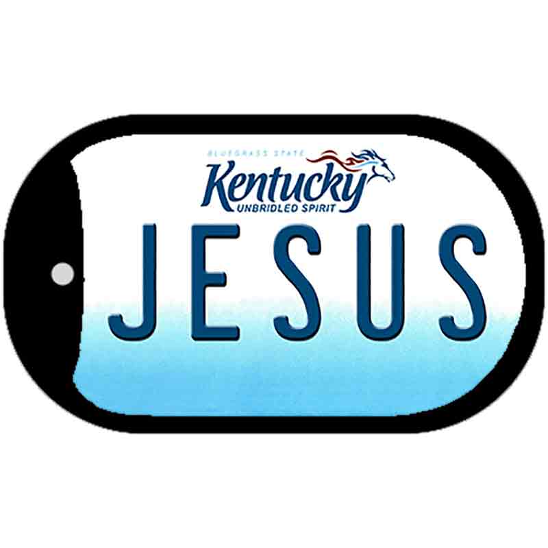 Kentucky Jesus Novelty Metal Dog Tag Necklace DT-6791