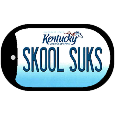 Kentucky Skool Suks Novelty Metal Dog Tag Necklace DT-6794