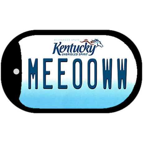 Kentucky Meeooww Novelty Metal Dog Tag Necklace DT-6799