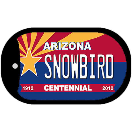 Snowbird Arizona Centennial Novelty Metal Dog Tag Necklace DT-6816