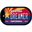 Dreamer Arizona Centennial Novelty Metal Dog Tag Necklace DT-6824