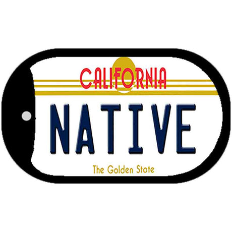 Native California Novelty Metal Dog Tag Necklace DT-6837