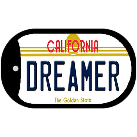 Dreamer California Novelty Metal Dog Tag Necklace DT-6843