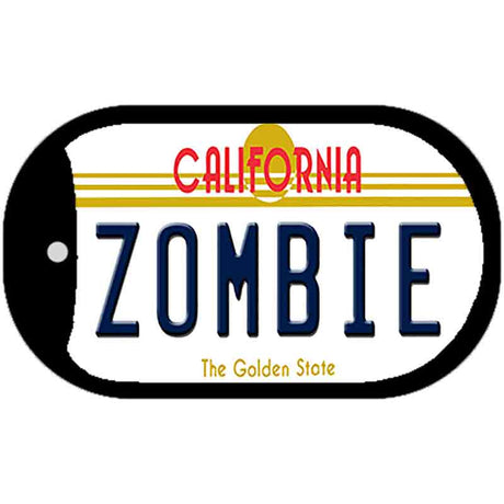 Zombie California Novelty Metal Dog Tag Necklace DT-6857