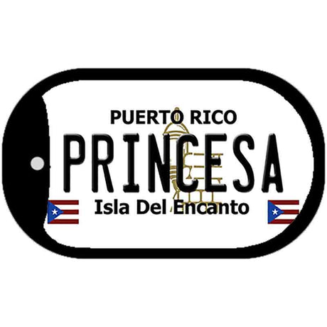 Princesa Puerto Rico Metal Novelty Dog Tag Necklace DT-6860