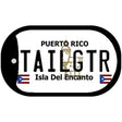 TAILGTR Puerto Rico Metal Novelty Dog Tag Necklace DT-6861