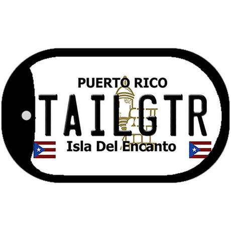 TAILGTR Puerto Rico Metal Novelty Dog Tag Necklace DT-6861