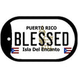 Blessed Puerto Rico Metal Novelty Dog Tag Necklace DT-6864