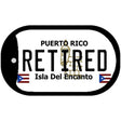 Retired Puerto Rico Metal Novelty Dog Tag Necklace DT-6865