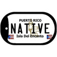 Native Puerto Rico Metal Novelty Dog Tag Necklace DT-6866