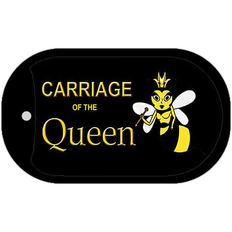 Carriage Of Queen Bee Novelty Metal Dog Tag Necklace DT-6876