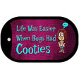 When Boys Had Cooties Novelty Metal Dog Tag Necklace