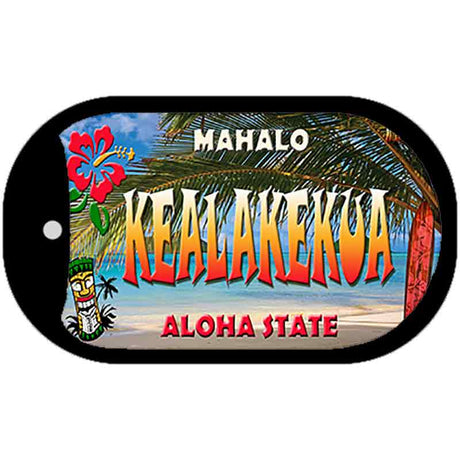 Kealakekue Tiki Novelty Metal Dog Tag Necklace DT-7819