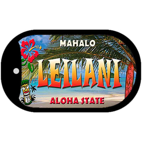 Leilani Tiki Novelty Metal Dog Tag Necklace DT-7823