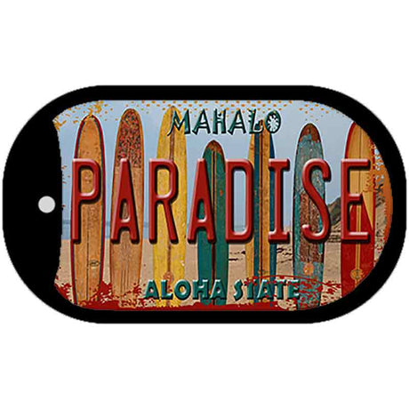 Paradise Surfboards Novelty Metal Dog Tag Necklace DT-7833